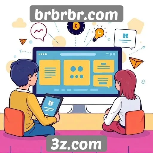 Funcionalidades interativas que destacam o brbrbr.com